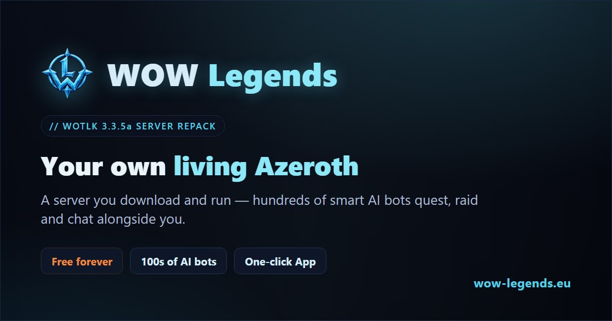 The App — WOW Legends
