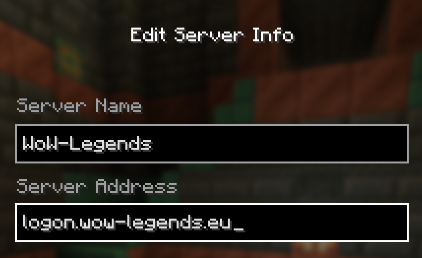 Minecraft server Address